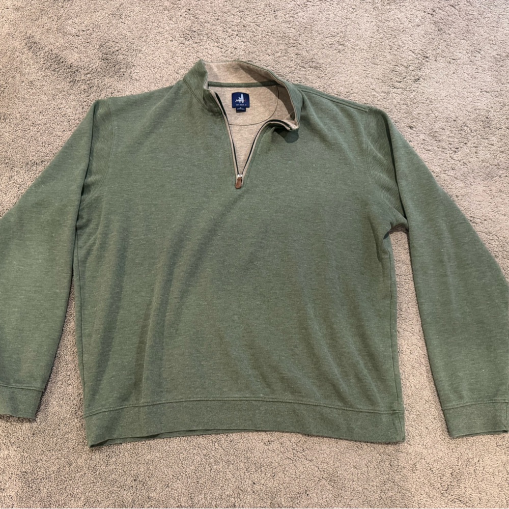 johnnie-O Olive Zip-Up Sweater